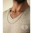 thumbnail image 4 of 14K White Gold 1.5mm Solid Franco Chain, FREE Microfiber Cloth, Square Box Link Mens Womens Necklace, Giorgio Bergamo, 4 of 7