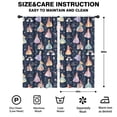 thumbnail image 2 of Blackout Kids Curtains,Dark Blue Little Princess Pattern Childrens Insulated Curtains Set Of 2,Bedroom Essentials,Toddler Room Decor 42"x84", 2 of 5