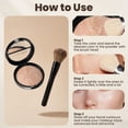 thumbnail image 6 of Pressed Powder Face Makeup, Baked Brighten Color Correcting Correcting Powder Foundation, Lasting Oil-control (Light Beige), 6 of 9