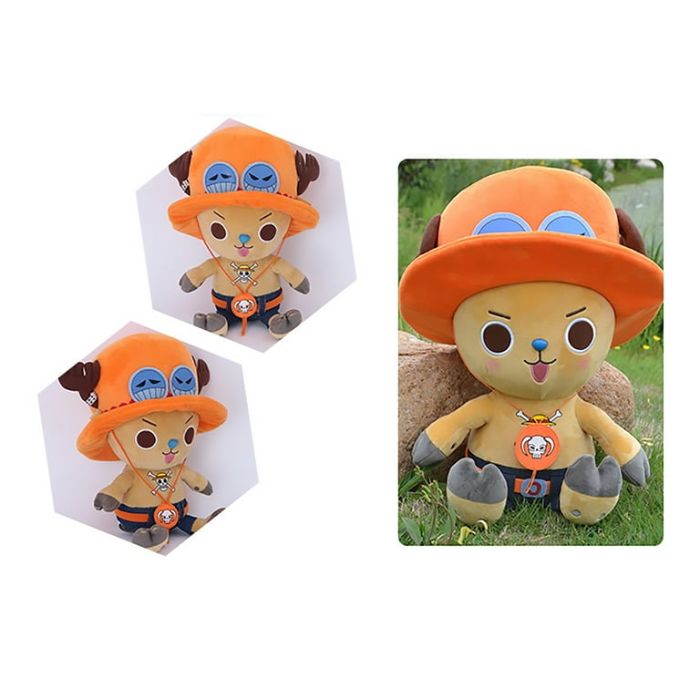 SARZI One Piece Tony Chopper Plush,9.8 Orange Hat Stuffed Animal