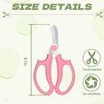 thumbnail image 2 of FACEGA Scissors All Purpose,Florist Scissors 6.7" Scissors School,Pp Handle Sewing Scissors,Pink, 2 of 7