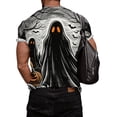 thumbnail image 5 of Fabrcox Mens Halloween Shirt Ghost Spider Web Pumpkin Shirt Men Fall Holiday Big and Tall Halloween Mens T Shirts Graphic White XL, 5 of 6