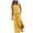 Yellow, variant on dresses for women,Women's Casual Loose Pocket Long Dress Short Sleeve Split Maxi Dresses