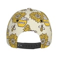 thumbnail image 6 of Balery Baseball Cap Adjustable Size for Running Workouts and Outdoor Activities All Seasons Dad Hat(Cartoon Honey Pot Bee Sunflower), 6 of 8
