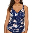 thumbnail image 2 of Azura Womens Botanica Underwire Tankini Top F-Cups Style-SS11564F, 2 of 6