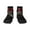 3 Black, variant on American Bald Eagle Warrior Pattern Quarter Crew Socks,Toe Seamed Ankle Socks,Cotton Cushioned Breathable Athletic Crew Sports Socks