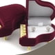 thumbnail image 4 of Caja creativa de franela para guardar anillos y aretes, con forma de piano, color rojo, 4 of 5