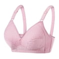 thumbnail image 1 of PEASKJP Women's Wireless Bra Hide Back Fat Deep Cup Full-Coverage Underwire Bra, Pink 38/85C, 1 of 2