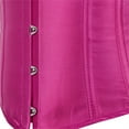 thumbnail image 3 of Stay Corset Underbust Corset Top Women Satin Lace Up Boned Underbust Corset Gothic Corset Rose XL, 3 of 5