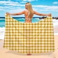 thumbnail image 6 of lcziwo Women's Bikini Wrap Semi-Transparent Swimsuit Summer Vacation Chiffon Cover-Up Beach Swimsuit Long Skirts Yellow, 6 of 6