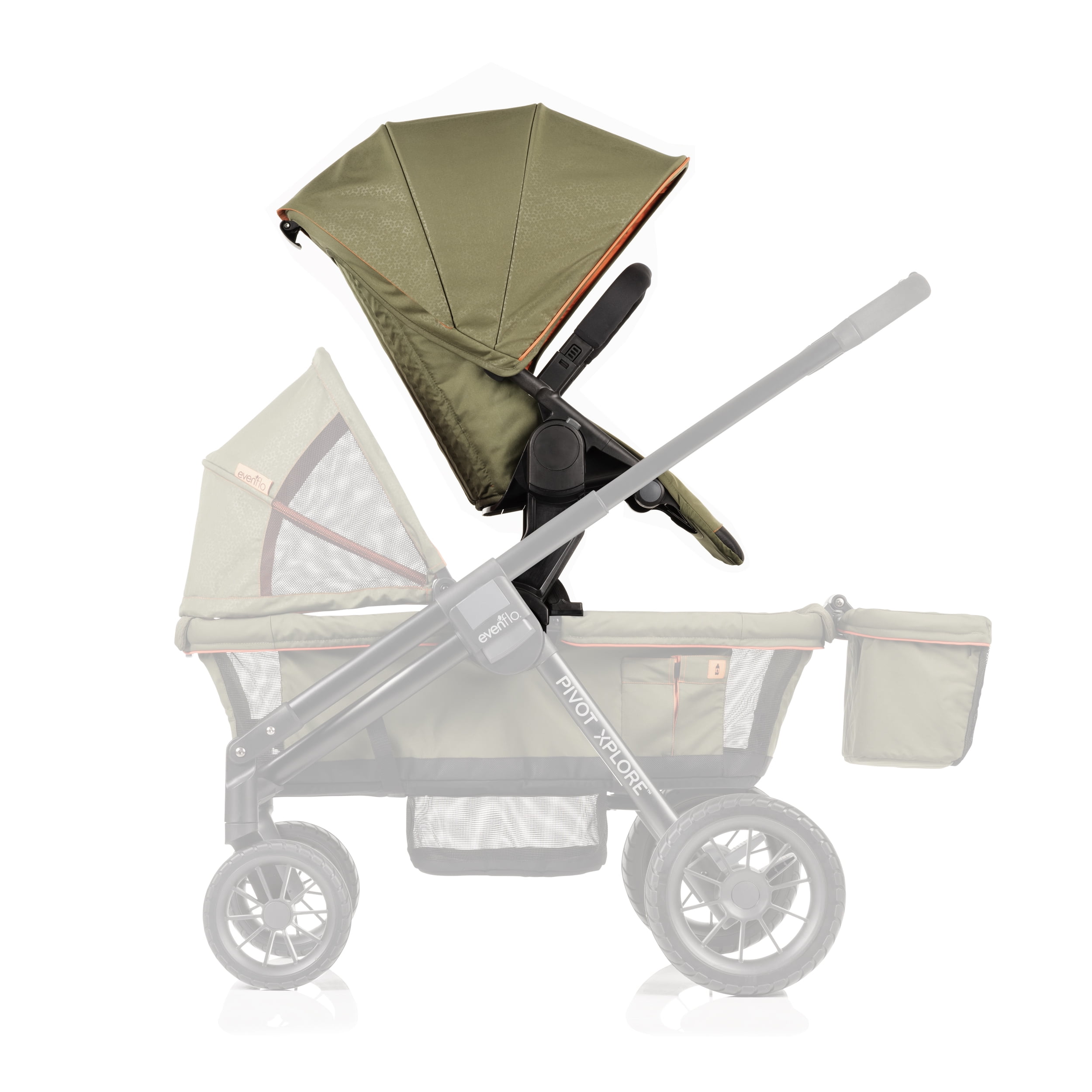 Pivot Xplore Stroller Wagon Second Seat (Ranger Green)