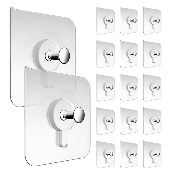 DRAFIDEEP Sticky Tack for Wall Hanging Wall Hooks Stainless Steel 50Pcs