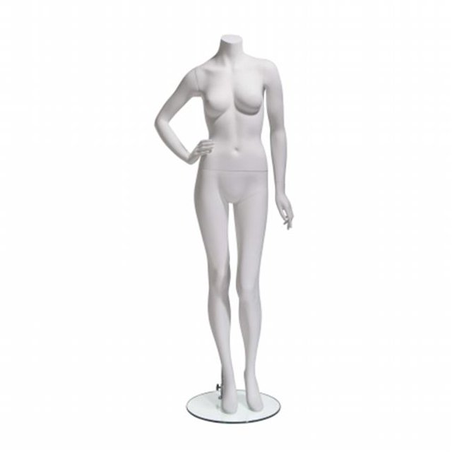 Female Mannequin - Headless, Right Hand On Hip, Left Leg Slightly Bent
