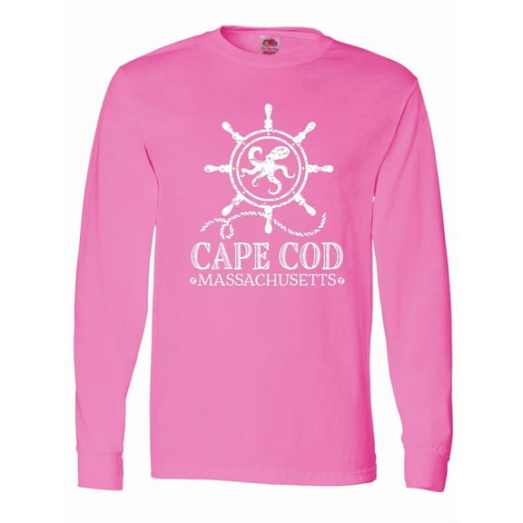 Inktastic Cape Cod Massachusetts Nautical Long Sleeve T-Shirt