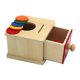 thumbnail image 2 of Caja de caída de bolas, juguete de actividad sensorial, caja de permanencia de objetos, desarrolla habilidades motoras finas para niñas en edad preesc, 2 of 8