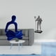 thumbnail image 2 of Figura de pensador abstracto, estatua de caballero, figura decorativa de resina coleccionable, adorno artístico de escritorio, adecuado para regalar,, 2 of 8