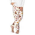 thumbnail image 2 of Hirioo Autumn Maple Leaf with Hedgehog for Teenagers' Pajama Pants Womens Lounge Pants with Pockets Pj Bottoms Pants for Men-Medium, 2 of 6