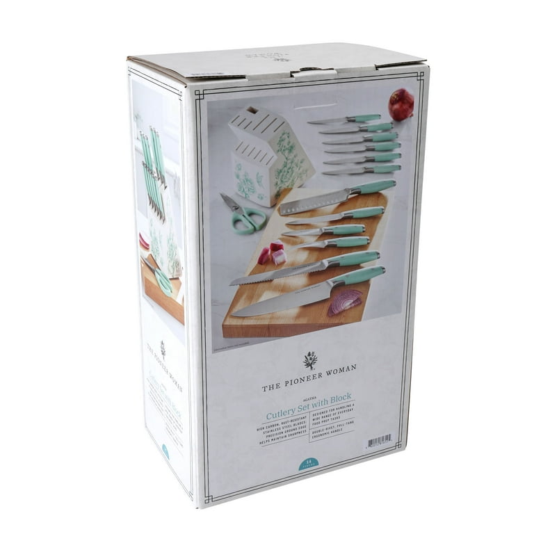 Free Shipping! The Pioneer Woman 14-Piece Knife Set with Decal