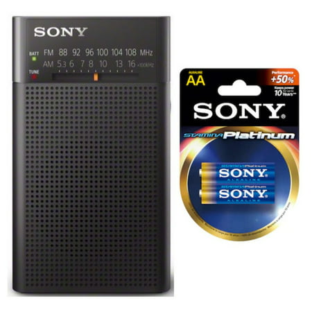 Sony Portable Radio & Rechargeable Batteries w/ Charger