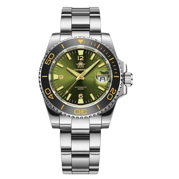 ADDIESDIVE Automatic Dive Watch for Men with NH35A Movement, Sapphire Crystal, Ceramic Bezel, 200M Waterproof, Super Luminous