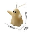 thumbnail image 3 of KMMYS 2Pcs Halloween Ghost Candles, Decorative Candles for Home Decor, Unique Gift for Halloween Party, Eerie Ambiance Set, Whimsical Ghost Design, Long-Lasting Wax Candles, 3 of 5