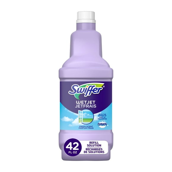 Swiffer WetJet with The Power of Dawn Floor Cleaner, Fresh Scent, 1.25L