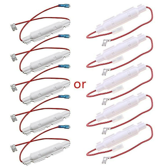 5 Pcs High Voltage Microwave Fuses 0.65a/0.7a/0.75a/0.85a Microwave Oven Fuses Kit With Tube Shell Home Kitchen Cooking Appliances Repair Parts