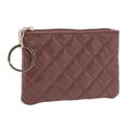 thumbnail image 2 of Unique Bargains 1 Pc Coin Purse Wallet Argyle Coin Purse Pouch Coffee Color, 2 of 5
