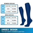 thumbnail image 6 of 3 Pairs Copper Compression Socks for Women & Men Circulation 15-20 mmhg - Better Blood Flow, Swelling, Best Support for Medical, Running, Nursing, 6 of 6