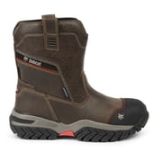 Bobcat Men’s Frontier Wellington Waterproof Pull-On Composite Toe Work Boot, Wide Available