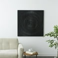 thumbnail image 2 of DecMode Black Wooden Handmade Intricately Carved Radial Geometric Wall Decor, 2 of 7
