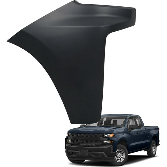 labwork Front Right Side Bumper End Cap Extension Trim Black Replacement for Silverado 1500 2019 2020 2021 2022 GM1017110