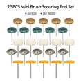 thumbnail image 2 of 25 Pcs Mini Tampon à Récurer Kit de Polissage Brosse Abrasif Ensemble de Roues de Polissage avec Tige de 2.8mm, 2 of 8