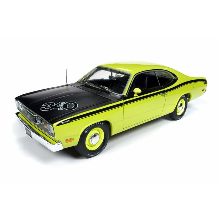 1971 Plymouth Duster 340 Hard Top, Green - Auto World AMM1154 - 1/18 Scale  Diecast Model Toy Car