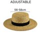 thumbnail image 2 of Sombrero de playa de paja clásico y moderno para mujer, ala ancha de moda, 2 of 5