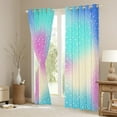 thumbnail image 3 of Homewish Dreamy Starry Sky Curtains Pack of 2 (42x84 Each), Kawaii Moon Stars Print Curtains Blackout, Teens Kids Boys Girls Bedroom Curtains, Window Curtains Home Decor, 3 of 6