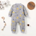 thumbnail image 2 of Actgleam Newborn Baby Girls Boys Romper Long Sleeve Zip-Up Pajamas Bodysuit,0-3Months, 2 of 5