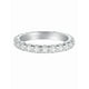 thumbnail image 1 of Anillo Xtellar de plata de ley con circonita cúbica, elegante banda de plata de ley de 4.5 mm, anillos de plata de ley para mujer Color Plateado, 1 of 4