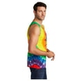 thumbnail image 3 of Port & Company Men's Tie-Dye Sleeveless Tank Top Rainbow 2X-Large, 3 of 4