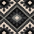thumbnail image 6 of SAFAVIEH Veranda Johann Southwestern Indoor/Outdoor Area Rug, 9' x 12', Black/Beige, 6 of 7