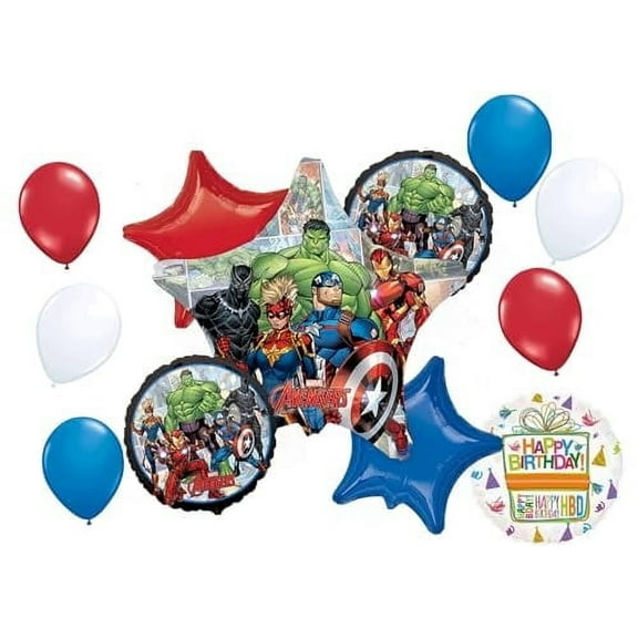 Avengers Powers Unite Birthday Party Supplies 12pc Balloon Bouquet Decorations
