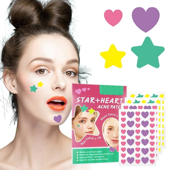 EYE Starface Party Pack BIG Colorful Hydrocolloid Pimple Absorb And Reduce Inflammation Cute Star Shape 126 Stickers In A Box