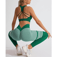 thumbnail image 5 of Cellulite 3D Leggings for Women Resistance Band 3D Anti Cellulite Leggings for Women Tummy Shaping Pants Lightweight Slim Fit Pants No Curling Lift Pants Scrunch Butt Lifting Leggings Green XL, 5 of 6