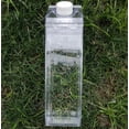 thumbnail image 4 of Botella de agua de cartón de leche 17oz (500mL) Botellas de leche cuadradas transparentes de plástico Sin BPA Botella de agua a prueba de fugas Portátil Reutilizable, 4 of 5