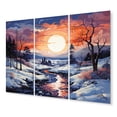 thumbnail image 2 of Designart "Winter s Beautiful Country Charm V" Winter Landscape Art Living Room Set, 2 of 5
