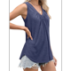 thumbnail image 4 of Camiseta Sin Mangas Informal para Mujer, Azul Marino, Talla M, 4 of 10