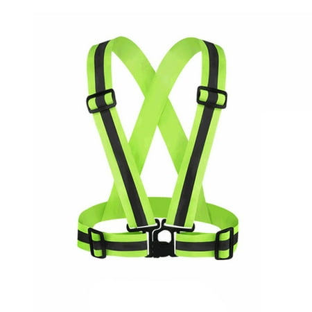 

GoFJ Adjustable Safety Security High Visibility Reflective Vest Elastic Strap Jacket