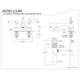 thumbnail image 3 of Kingston Brass KS7008PL 4 in. Centerset Bathroom Faucet, Brushed Nickel, 3 of 3