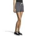 thumbnail image 3 of Hanes Women's Luxe Collection Lightweight Fleece Short with Pockets, 3 of 5