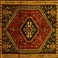 thumbnail image 1 of Ahgly Company Indoor Square Persian Yellow Traditional Area Rugs, 4' Square, 1 of 4